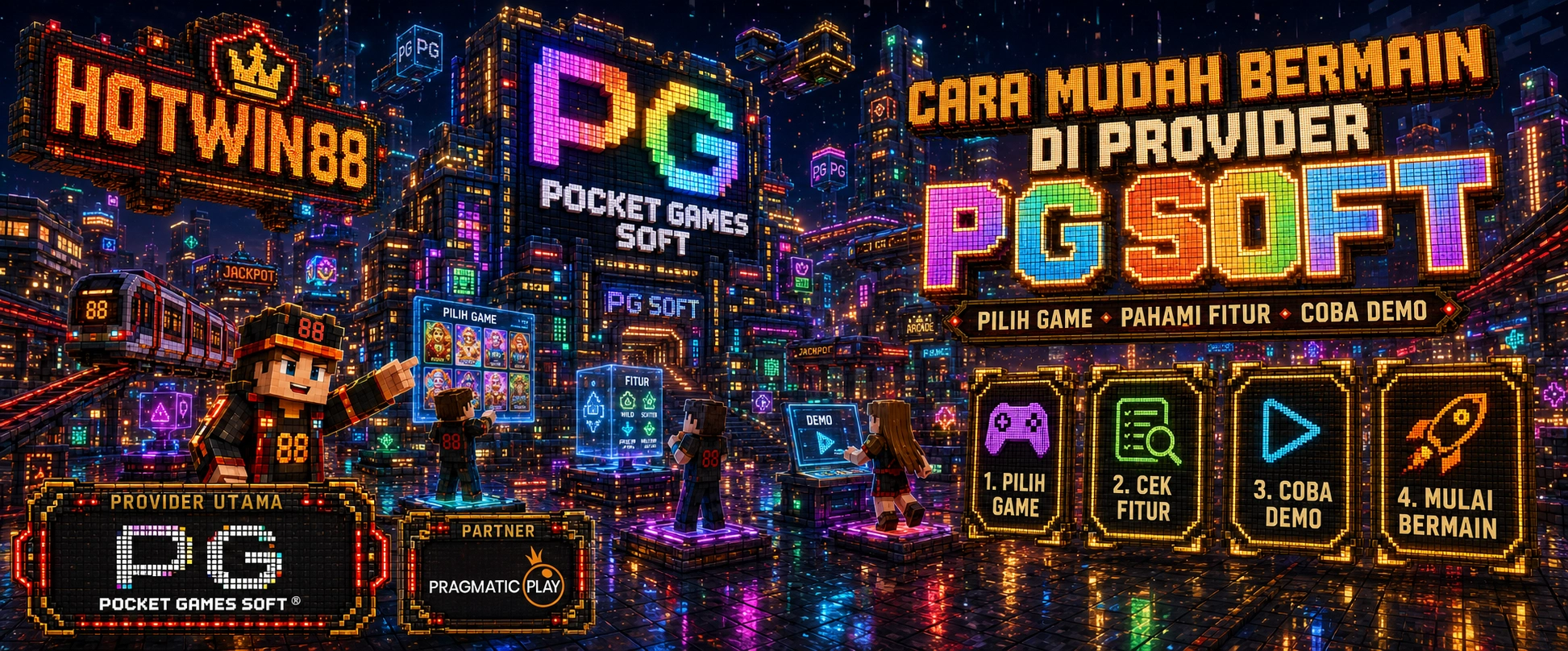 Banner artikel Cara Mudah Bermain Di Provider PG Soft