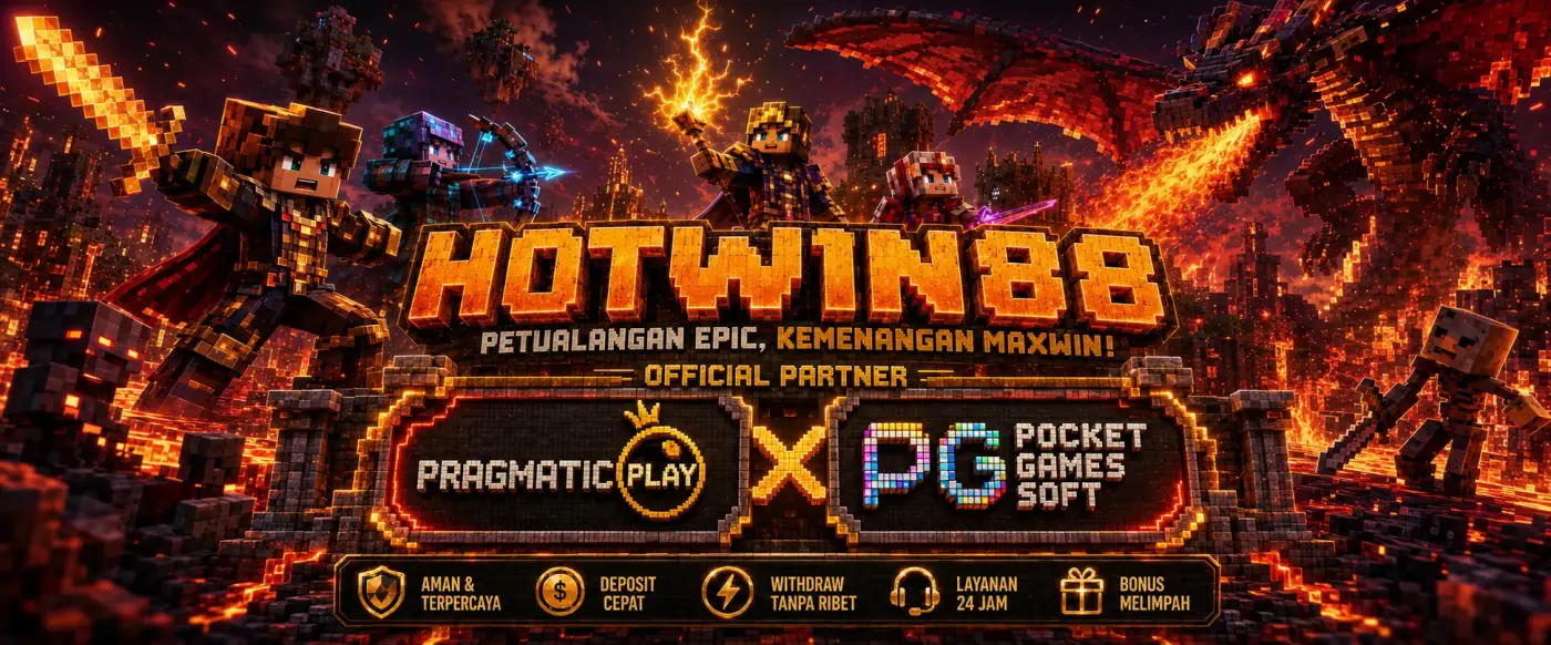 Banner HOTWIN88 permainan demo Pragmatic Play dan PG Soft terbaru